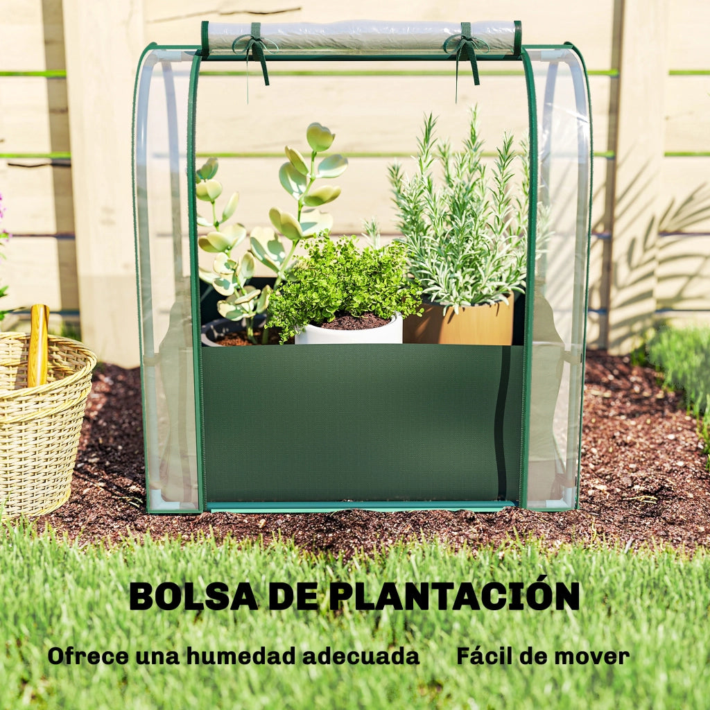 Mini Serra Portatile con Borsa per Piante ¨C Xylo ¨C 68x50x70 cm Verde