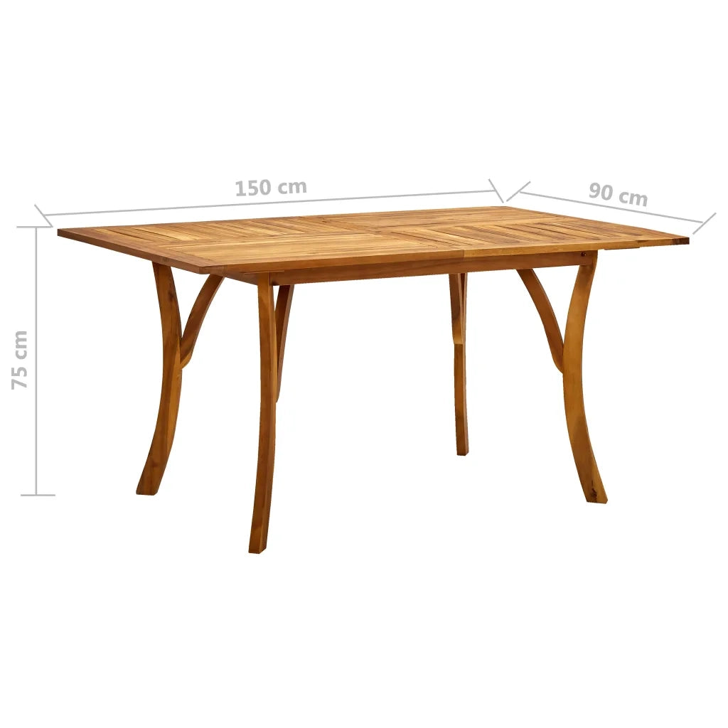 Set da Pranzo per Giardino 7 pz Grigio 3072132