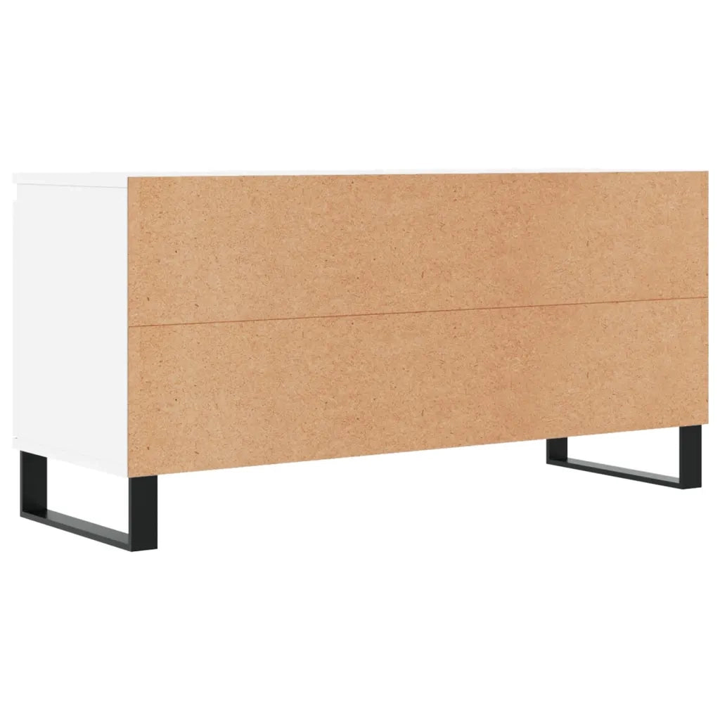 Mobile Porta TV-Credenza TV Bianco 104x35x50 cm in Legno Multistrato 705609