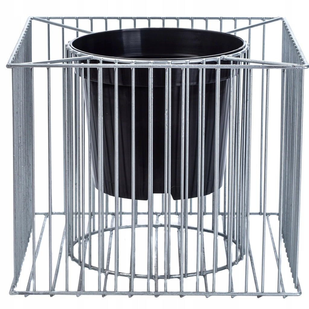 Vaso per gabbioni KADAX, copertura per gabbioni in acciaio per fiori, giardino in pietra, esterno