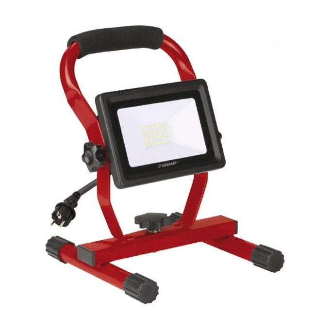 Velamp IS766 WAINGRO Proiettore da Cantiere 50 W 4000 lm IP65 6500 K Rosso