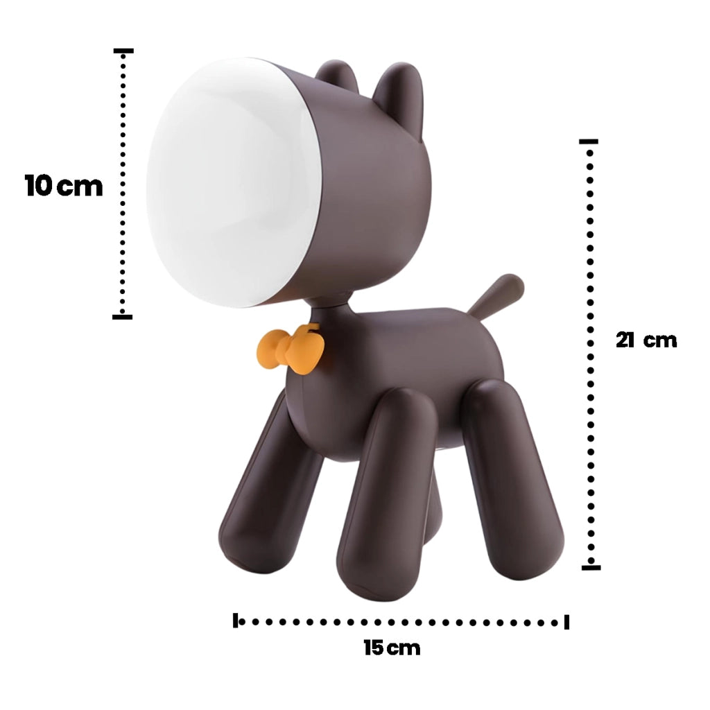 Luce notturna per bambini modello Dog Art Marrone TechKidz