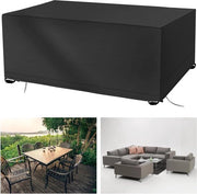 Set di coperture per mobili da giardino in rattan 420D Oxford tela 180 x 120 x 74 cm, impermeabile per tavoli e sedie da giardino
