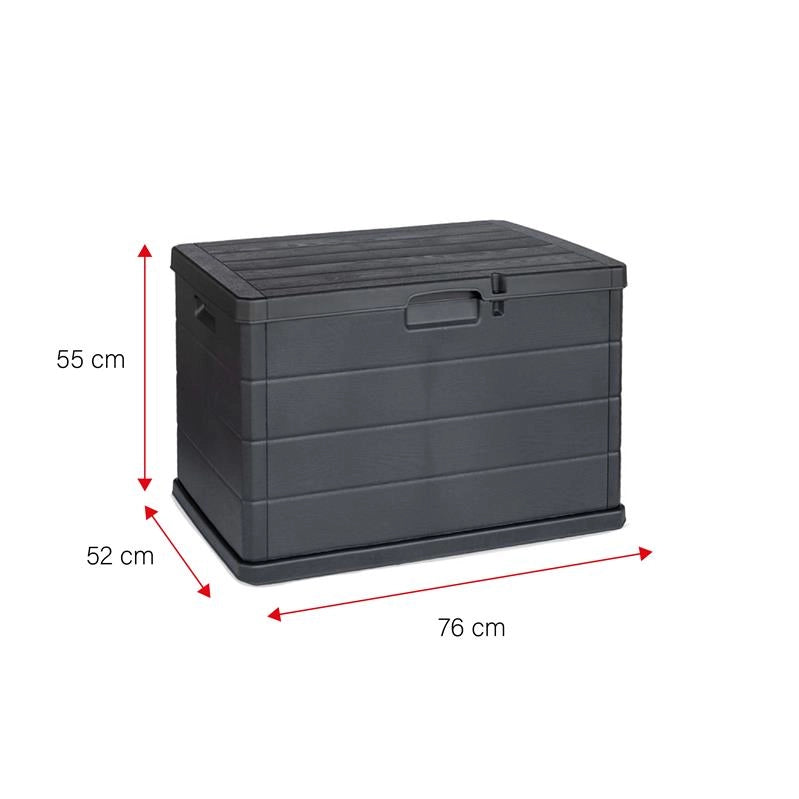 MAURY'S BAULE CASSAPANCA 170 LT DA ESTERNO IN RESINA 78LX55PX52H CM ANTRACITE