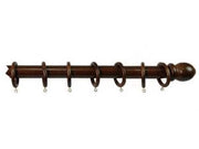 BASTONE IN LEGNO SENZA SUPPORTI Ø MM.35 NOCE  cm.300
