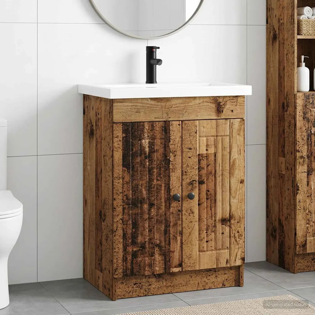 Set di mobili per il bagno Legno antico 56 x 37,5 x 81 cm 3404192