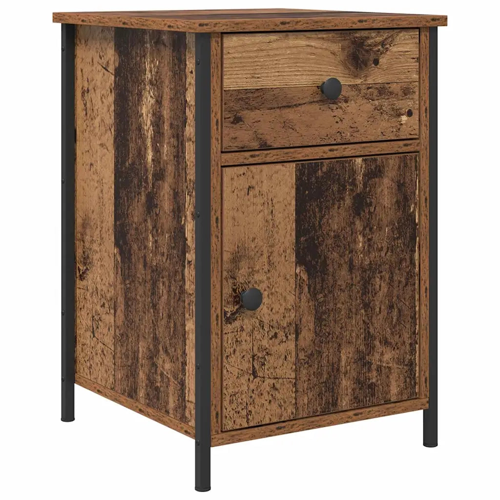 Comodino | Armadio da Notte | Mobiletto da notte con cassetto Legno vecchio 40 x 42 x 60 cm
