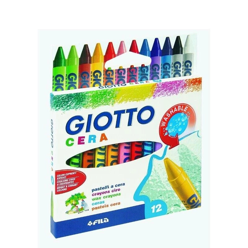 GIOTTO PASTELLI CERA 12PZ
