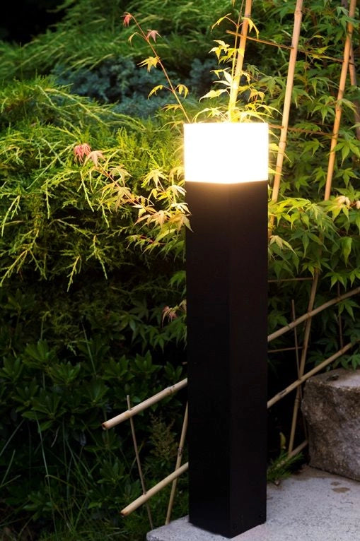 Paletto luce esterno 33cm E27 argento IP44 SU-MA Cube