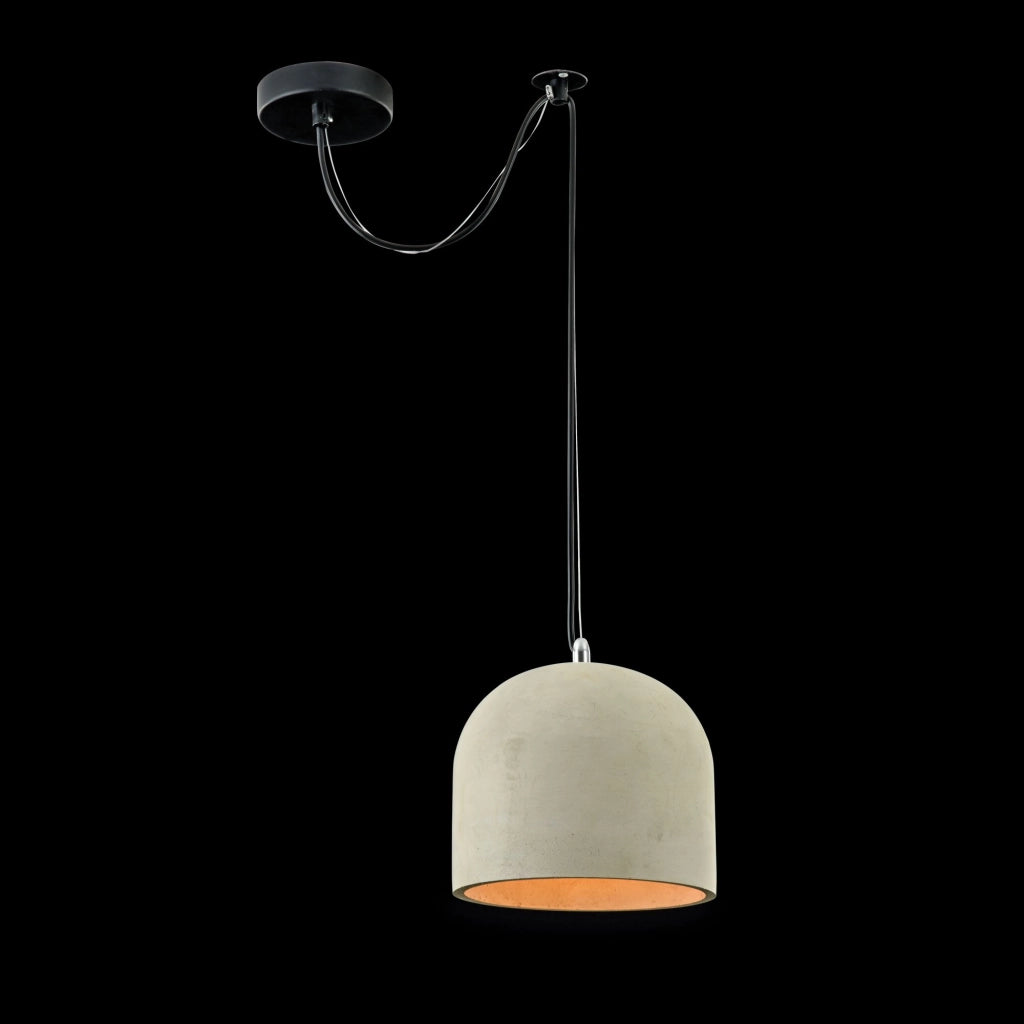 Lampada a sospensione loft Broni Maytoni cemento nero E27