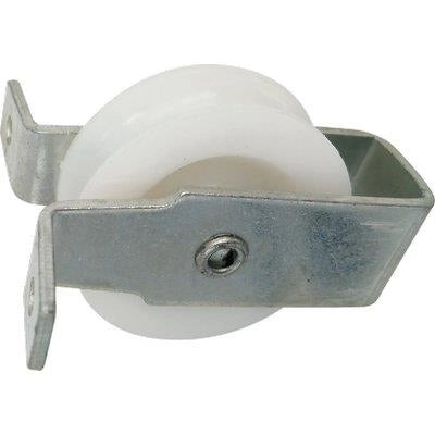 CARRUCOLA NYLON STAFFA FISSA SELF - ZINCATA D.MM 40- 5 pezzi