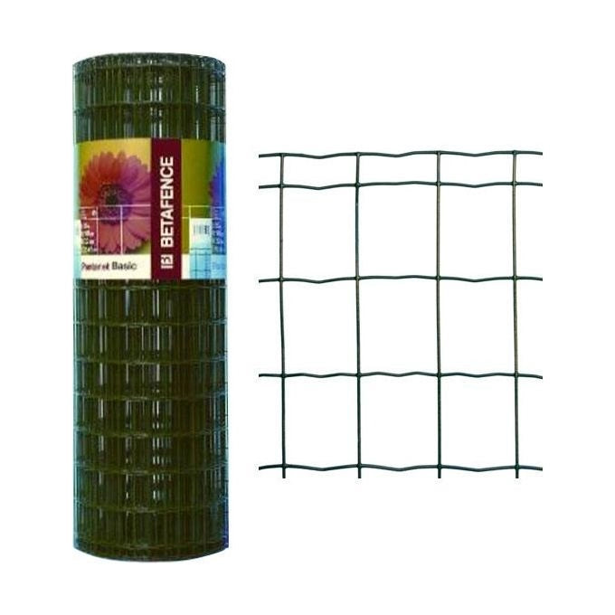 Betafence 53029 Pantanet Basic Rete elettrosaldata zincata e plastificata 81 cm x 25 m colore verde muschio