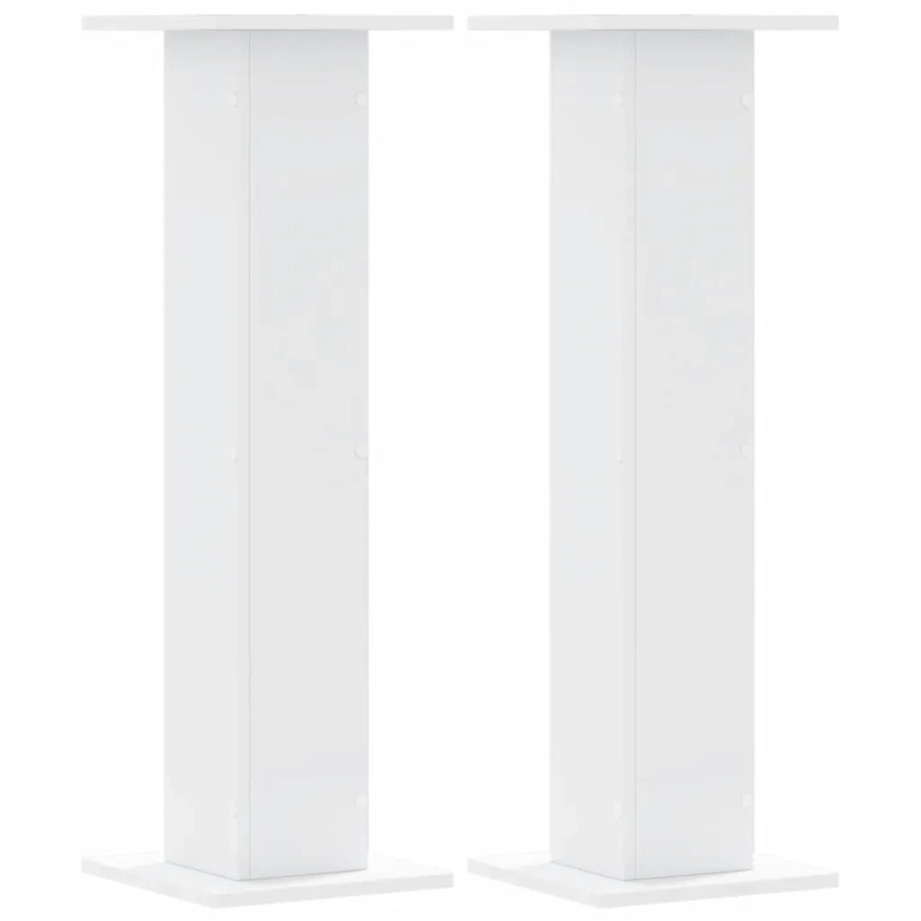 Supporti per Piante 2 pz Bianchi 30x30x95 cm Legno Multistrato 3307873