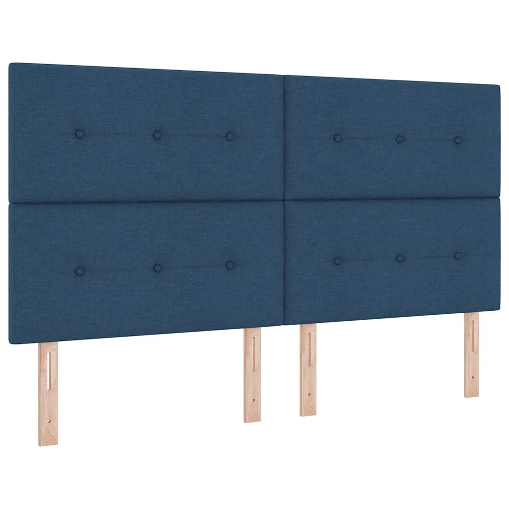 Letto a molle con materasso Blu 180 x 200 cm Tessuto 3340584
