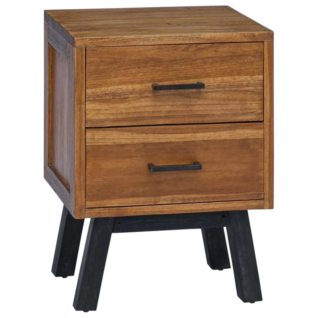 Comodino Naturale 40 x 35 x 55 cm Legno di teak solido 42017951