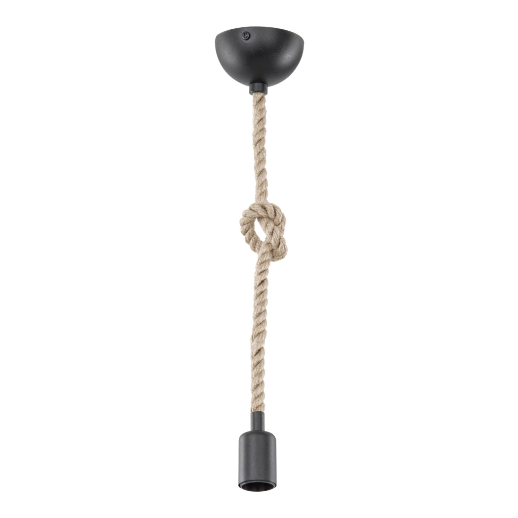 Lampada a Sospensione 'Aldershot' Lampada da Soffitto a Corda Iuta con Nodo [lux.pro]