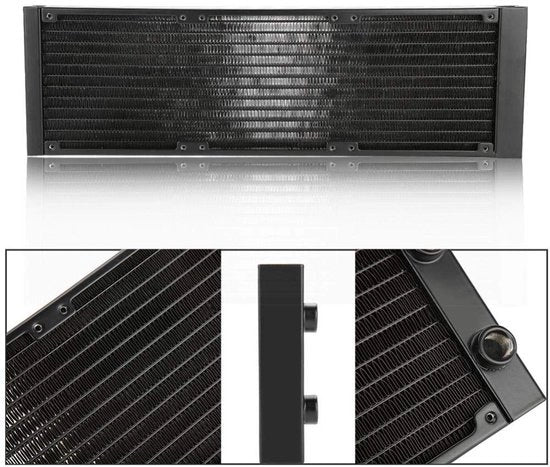 Raffreddatore PC 360mm - Alluminio - 12 Tubi - Wisselcalorico - Acquacalorico - Regolabile - Progettato per la Sicurezza