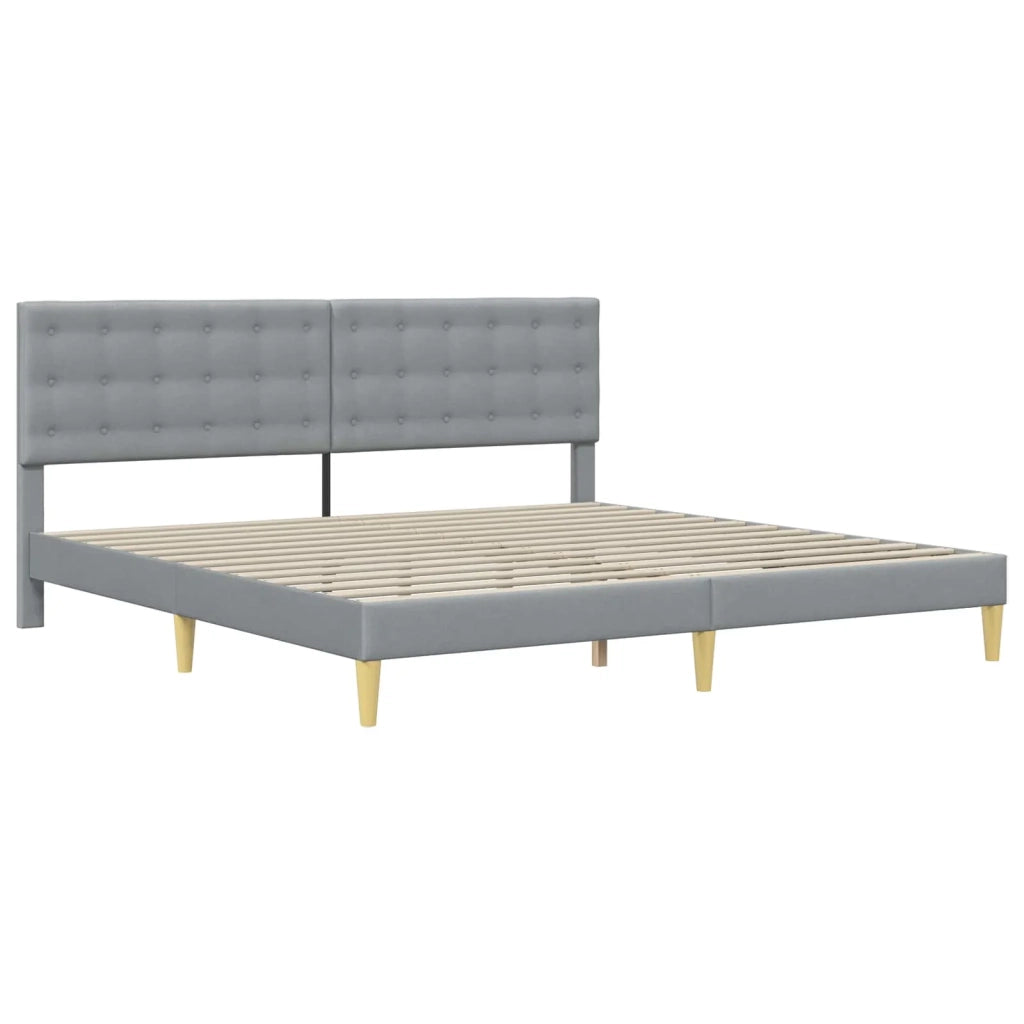 Struttura del letto-Giroletto Grigio Chiaro 180 x 200 cm Tessuto 796884