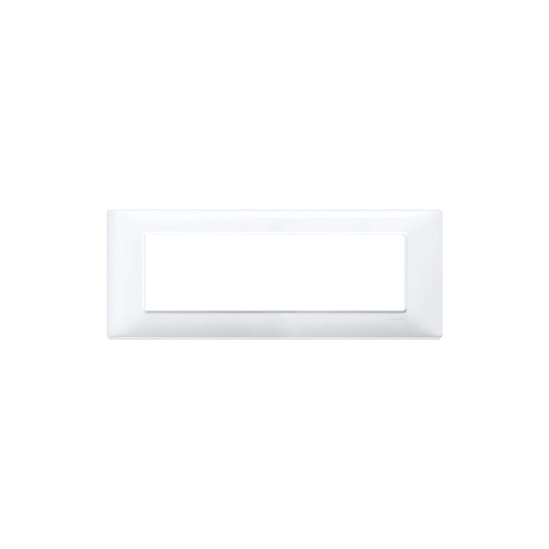 14657.01 Placca 7 Moduli Bianco Plana