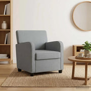 Poltrona Grigio Chiaro Tessuto 42043393