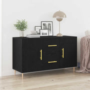 Credenza-Buffet-Armadio da cucina Rovere nero 100 x 36 x 60 cm Legno multistrato 310970