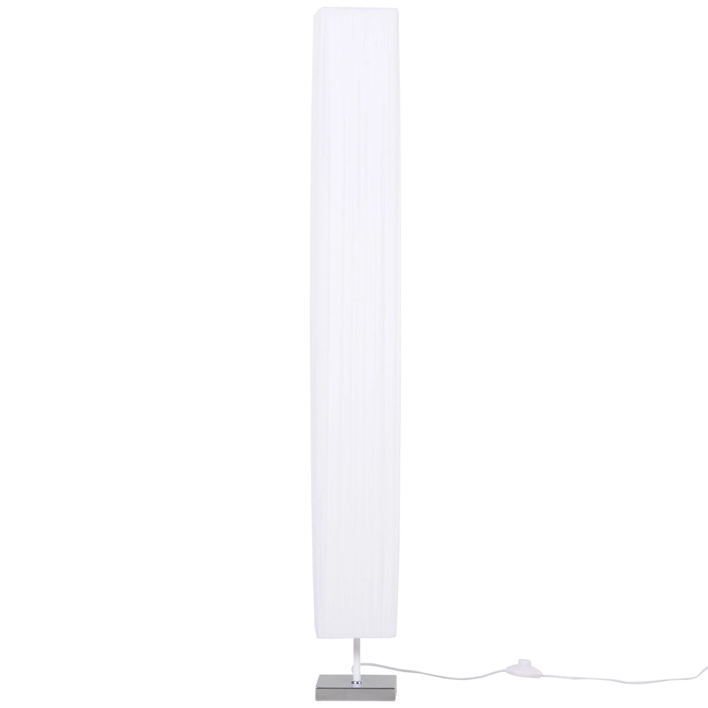 Lampada da Terra Lampada Piantana da Terra Design Moderna Salotto Tessuto 14¡Á14¡Á120cm Bianco