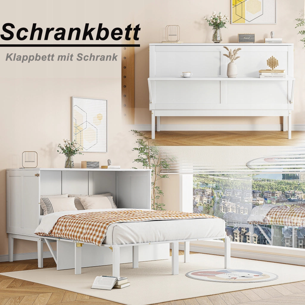 Letto con contenitore - Xylo - 140x200 - Bianco