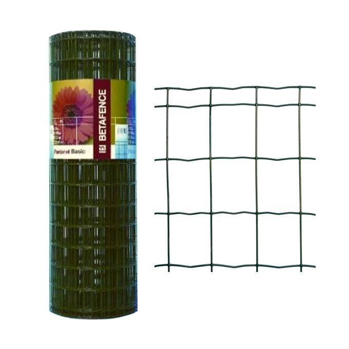 Betafence 53029 Pantanet Basic Rete elettrosaldata zincata e plastificata 81 cm x 25 m colore verde muschio