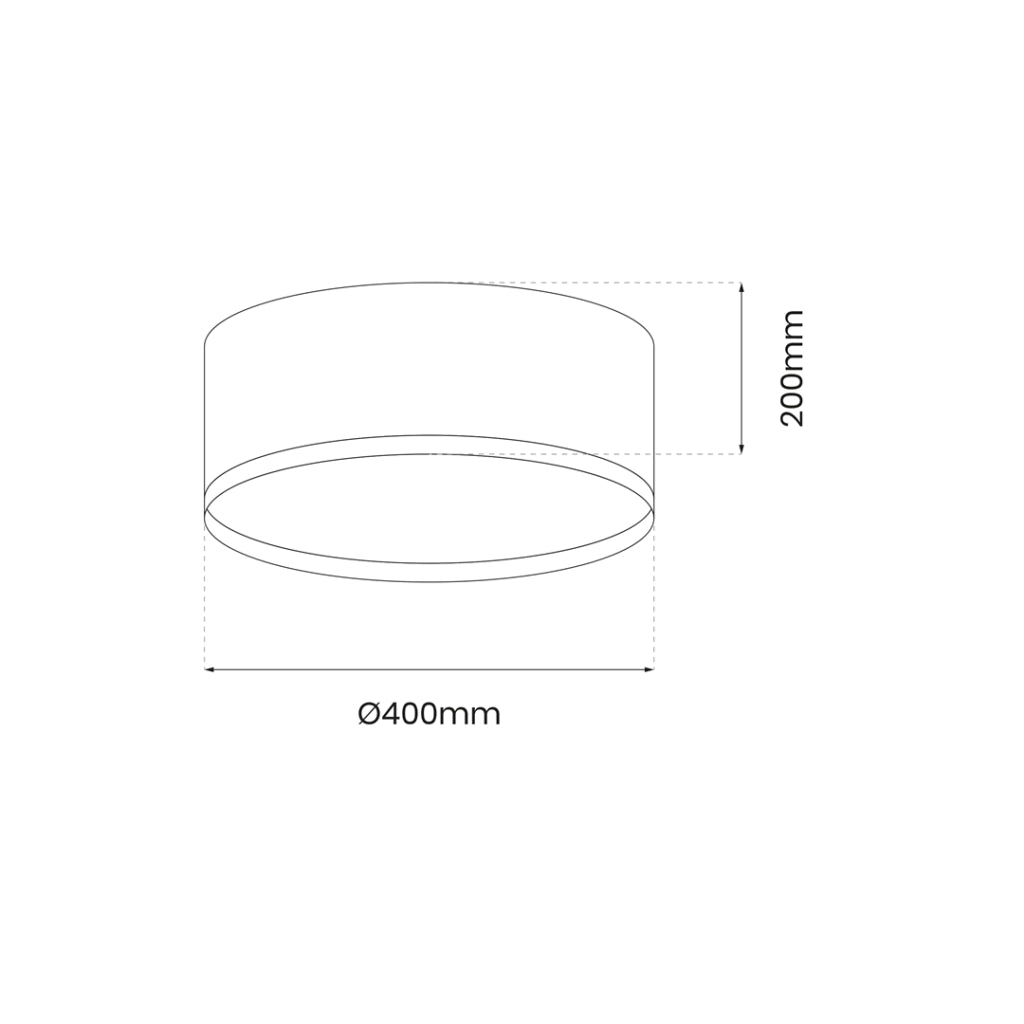 Plafoniera LED Rondo 18W Ø40 nero-oro Milagro ML7070
