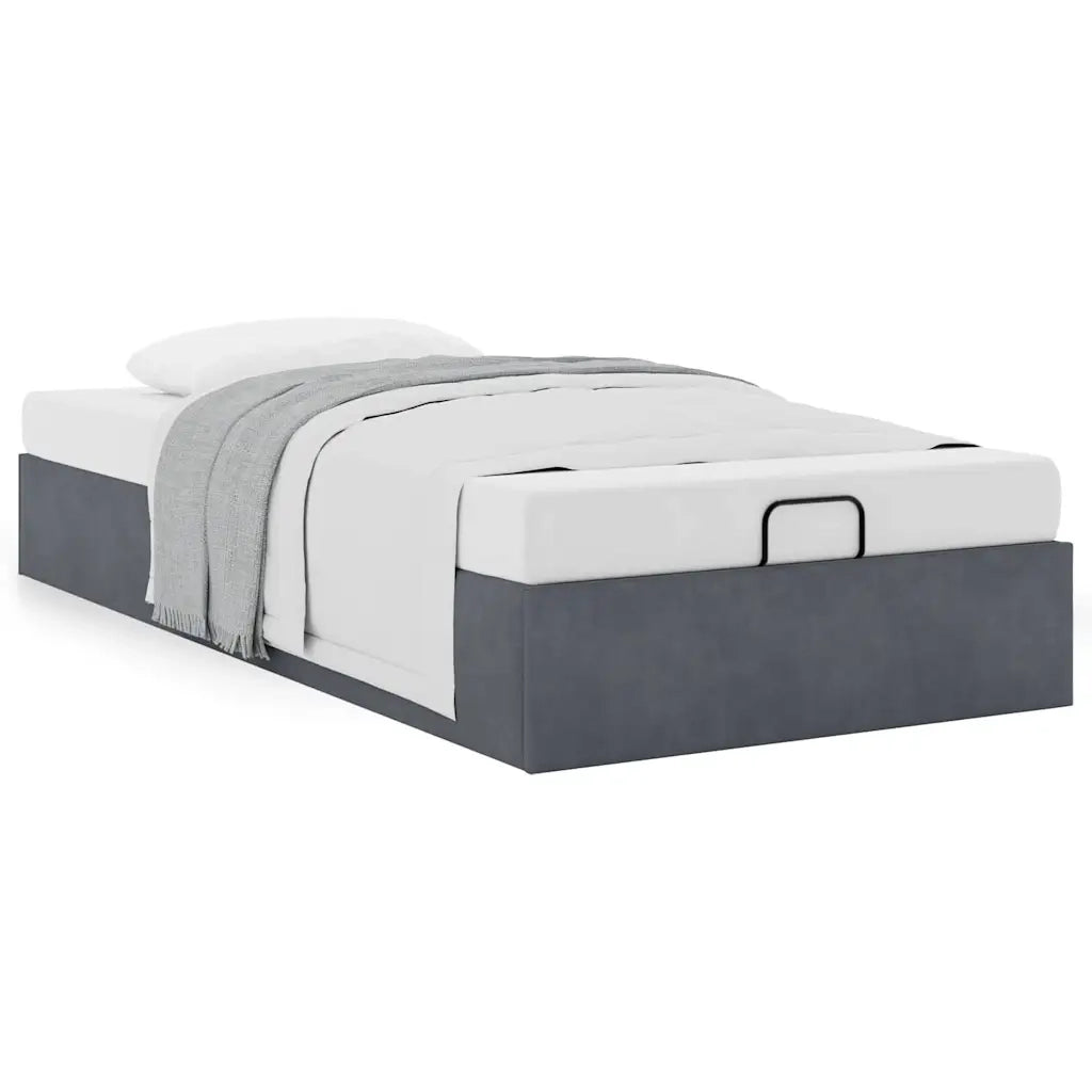 Struttura Letto Pouf Senza Materasso 90x200 cm Velluto 3310938