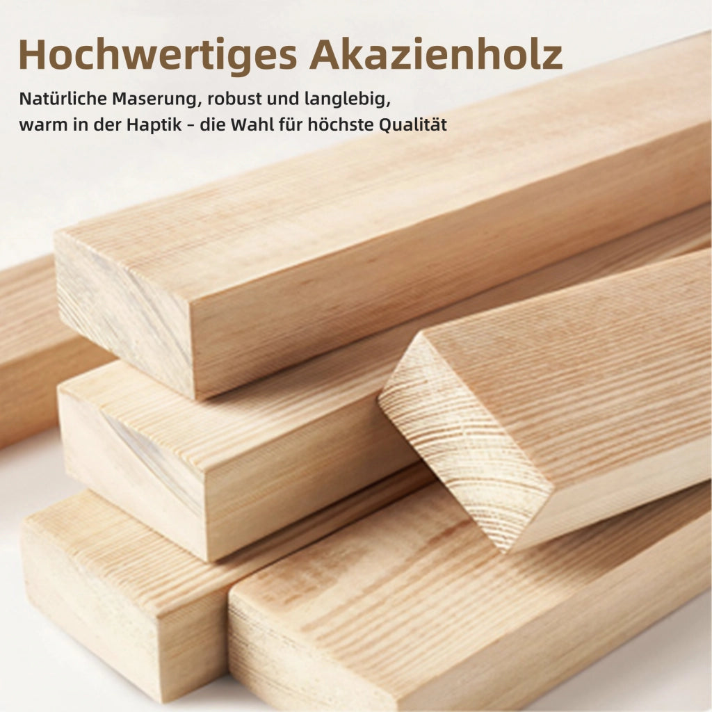 Altalena doppia altalena sospeso per il giardino esterno inclusi cuscini e due corde telaio non incluso. Il cuscino è rimovibile e lavabile. Realizzato in legno di acacia nero+beige