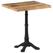 Tavolino da Bistrot 60x60x77 cm in Legno di Mango Grezzo 321084