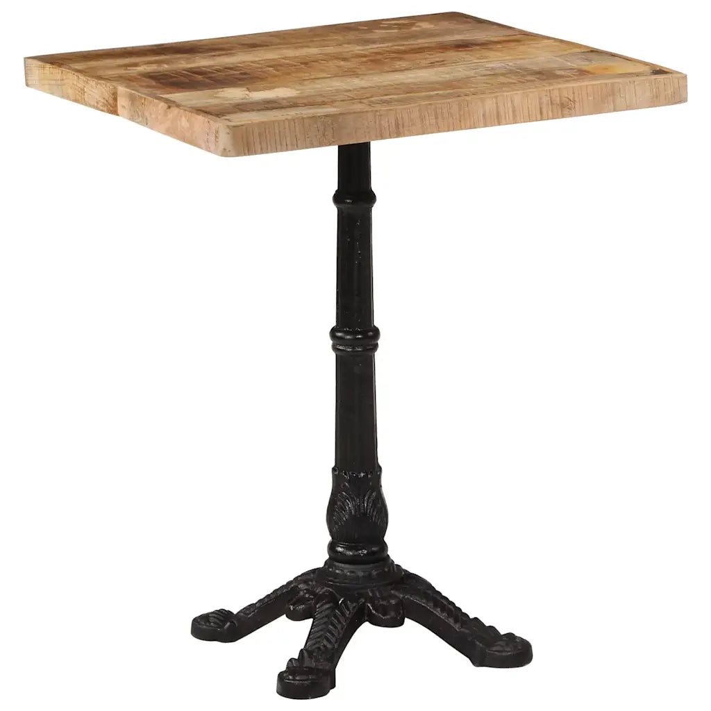 Tavolino da Bistrot 60x60x77 cm in Legno di Mango Grezzo 321084