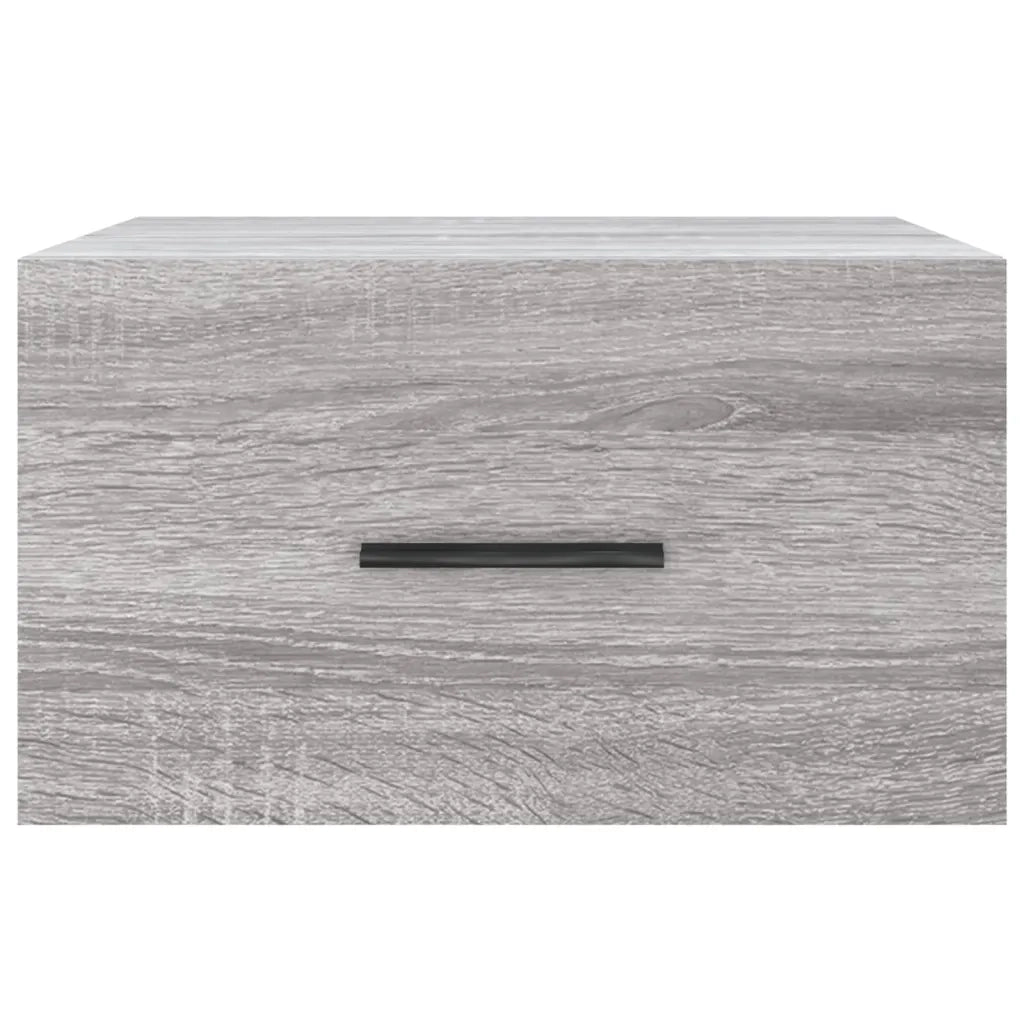 Comodino | Armadio da Notte | Mobiletto da notte a Muro Grigio Sonoma 35x35x20 cm