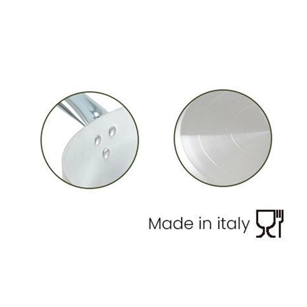 Trade Shop - Saltapasta Padella In Alluminio Con Manico Metallo ø20-22-24 Cm Utensile Per Cucina -