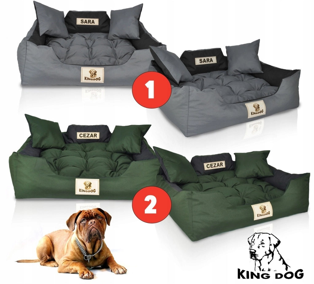 AIO FACTORY 75x65 cm KINGDOG Cuccia per cani impermeabile personalizzabile Verde
