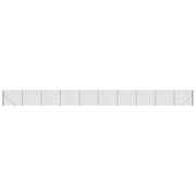 Recinzione da Giardino | Recinzione Metallica con Flangia Antracite 1,6x25 m