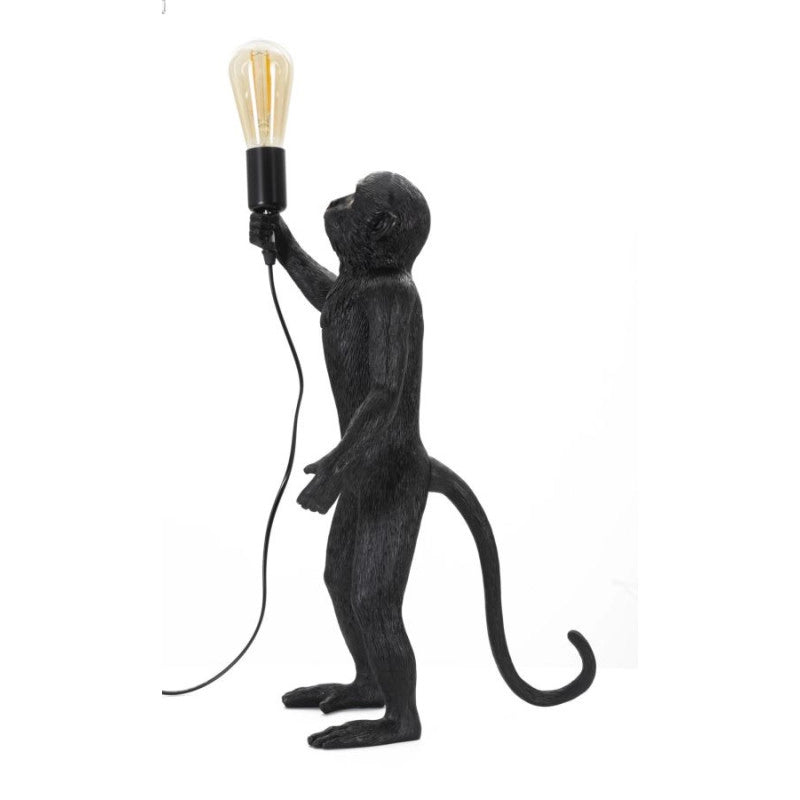 Lampadelle A Da Tavolo Monkey Nero cm ø 26x34x55