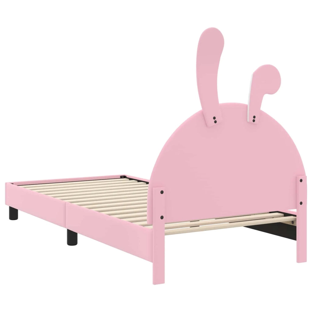 Struttura letto bambini con testata Rosa 90 x 200 cm PU 42011203