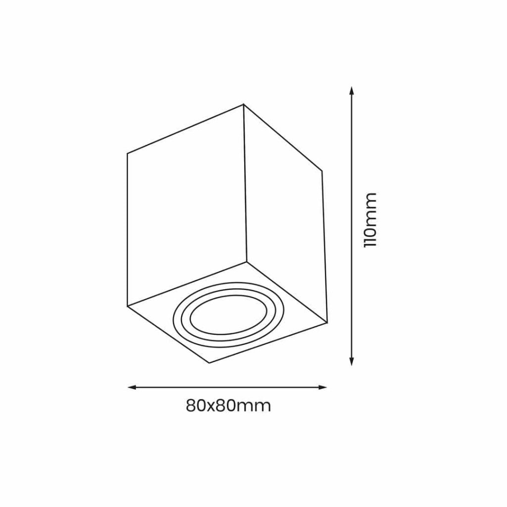 Faretto soffitto Eko-Light BIMA Ring GU10 nero 8cm