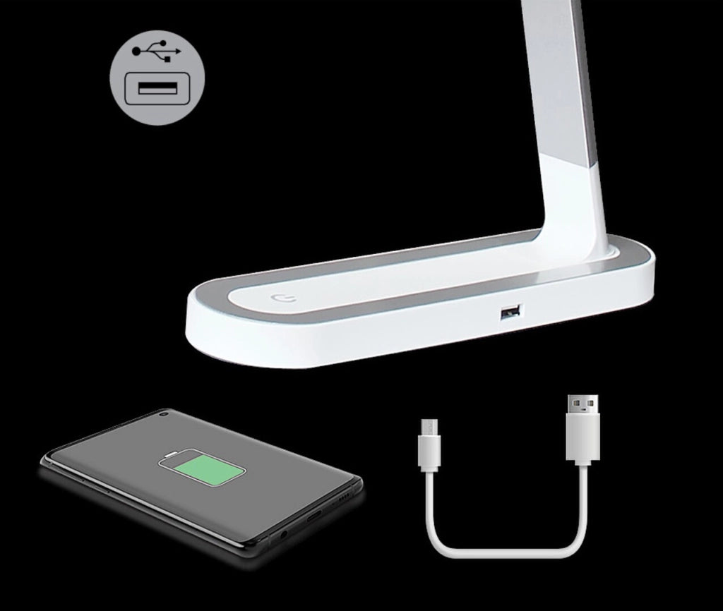 Lampada da scrivania LED 7W dimmerabile bianca Rabalux Misha 3349