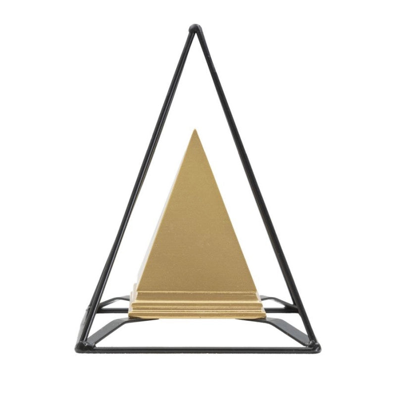 Piramide Gold Con Ferro cm 15x15x21
