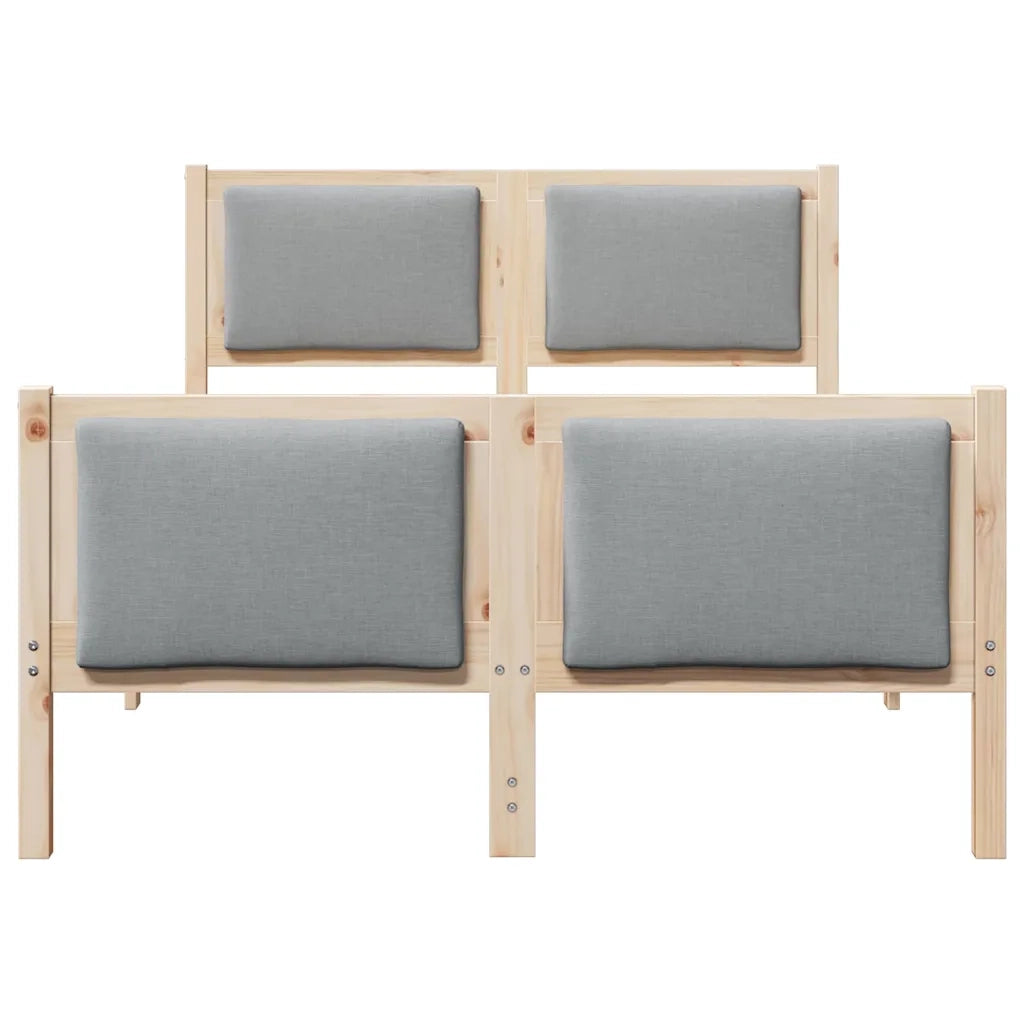 Struttura del letto-Giroletto Grigio chiaro 120 x 190 cm Tessuto 312775