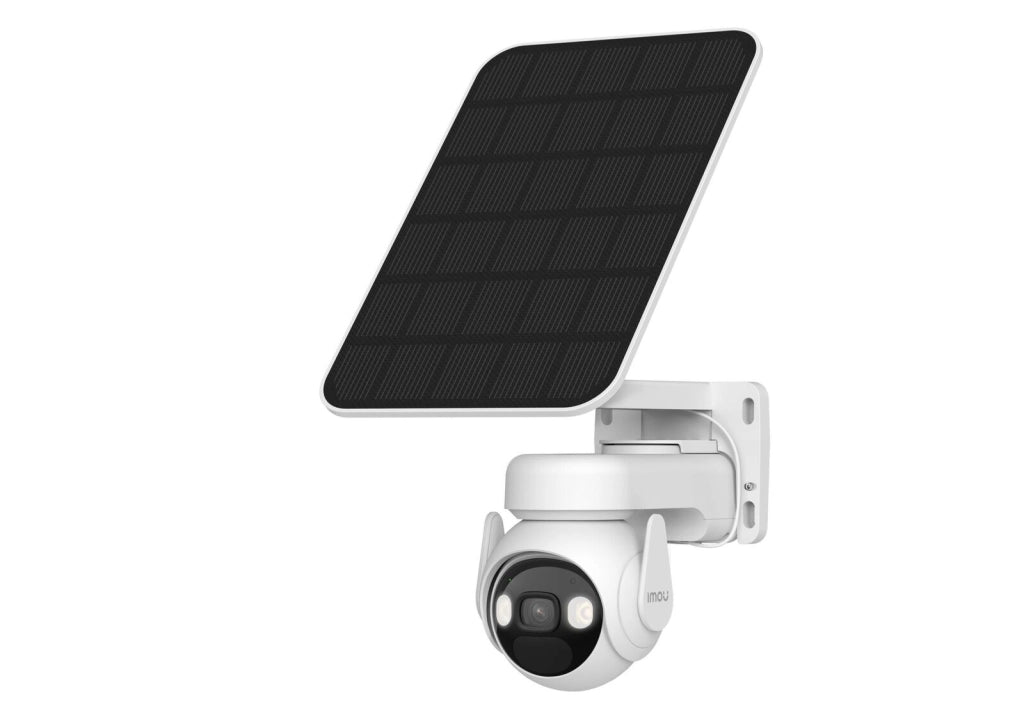 Imou KIT-IPC-K9EP-3T0WE Cell PT Kit Telecamera IP Esterno 2K 3MP Pan Tilt 360° Batteria 15000 mAh Pannello Solare IP66 colore Bianco