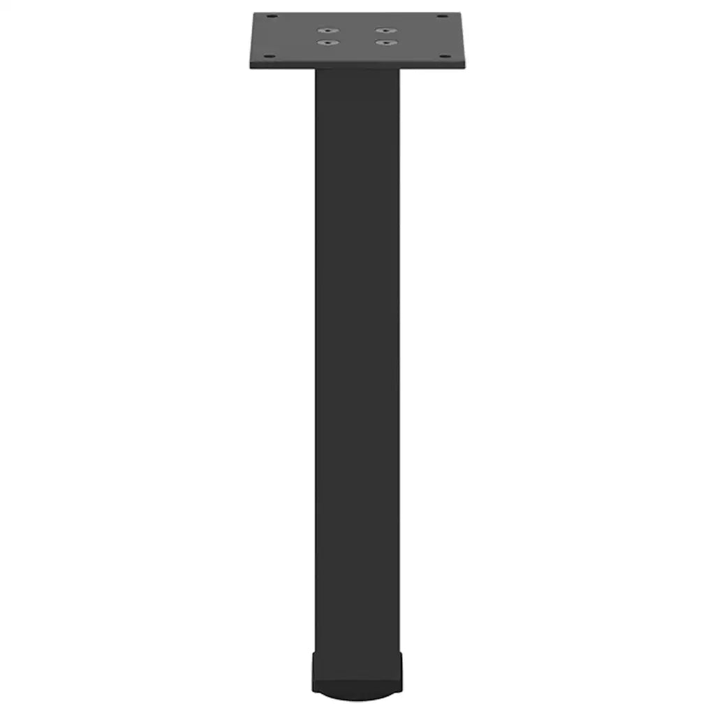 Gambe per Tavolino da Caffè 4 pz Nere 30-32 cm Acciaio 4012448