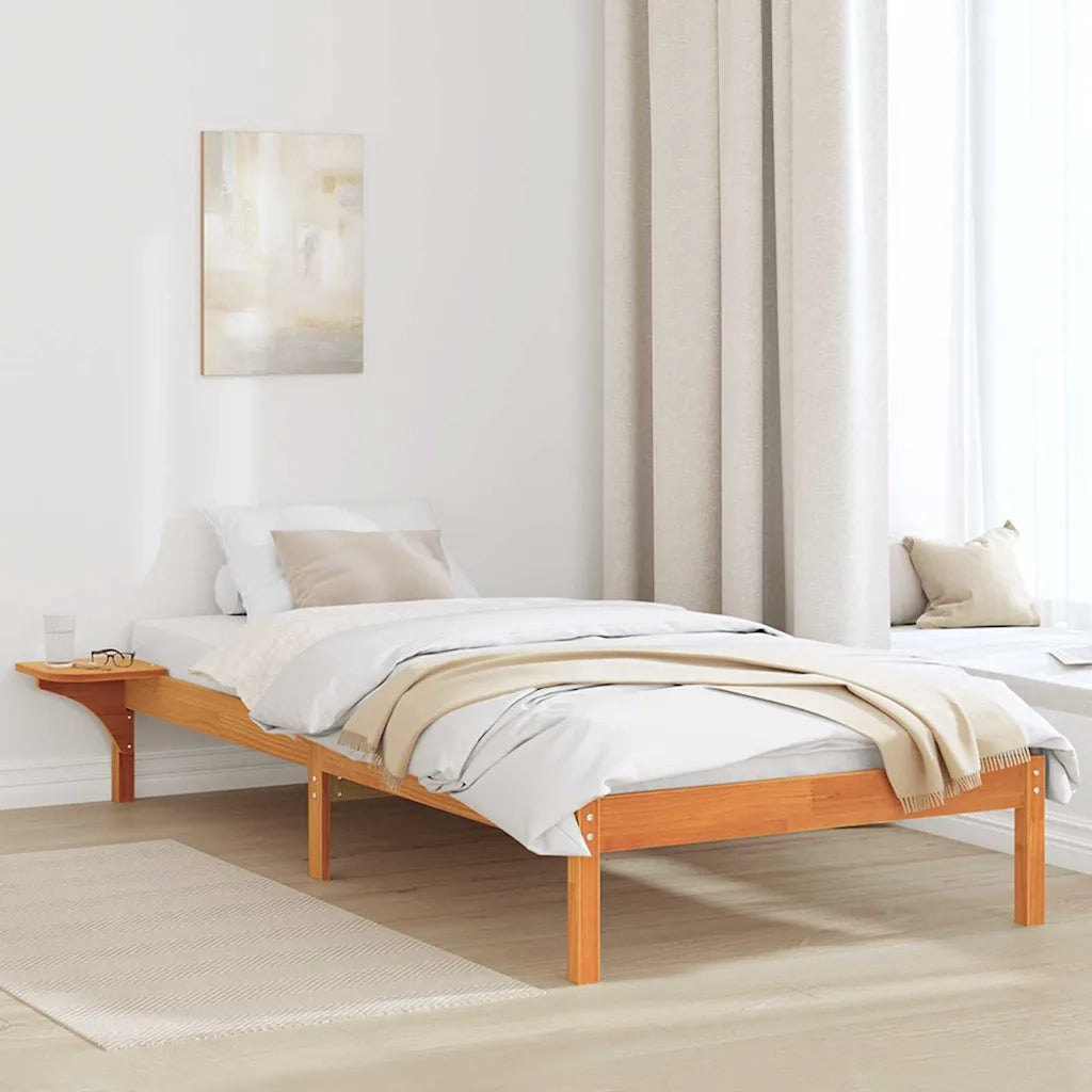 Struttura del letto Marrone cerato 80 x 200 cm Pino massello 873210