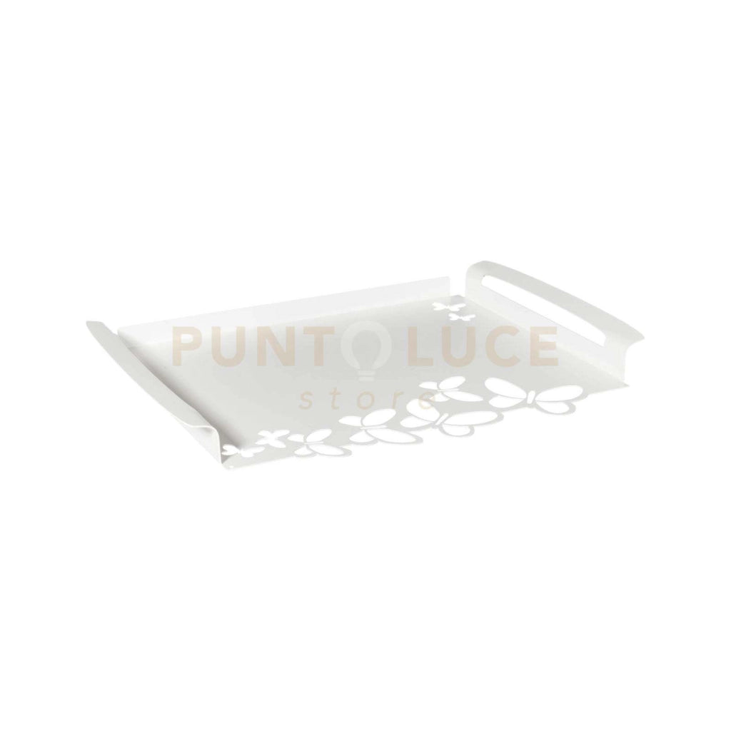 vassoio piccolo con farfalle butterfly Bianco