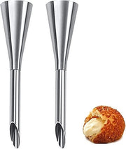 ONF3 - Nozzle per decorazione di creme - Nozzle a lama lunga per pasta di pane - Resistente e corrosione - 2 pezzi - Cottura e decorazione - Ideale per cucina...
