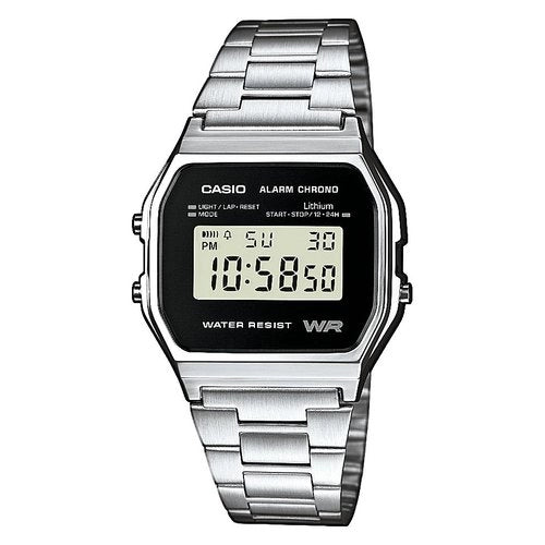 Orologio vintage iconic silver e black a158wea 1ef