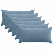 Federa 6 pcs HEERLEN Blu 40 x 80 cm corduroy 909917